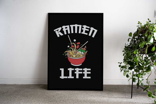 Japanese Anime Ramen Life Asian Style Poster | Wall Art for Home & Office | High-Quality Print - High-Quality Visual Display
