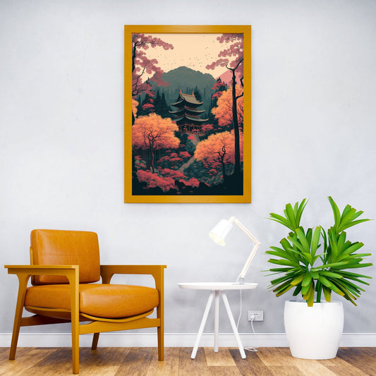 Japanese Autumn Asian Style Poster | Wall Art for Home & Office | High-Quality Print - High-Quality Visual Display