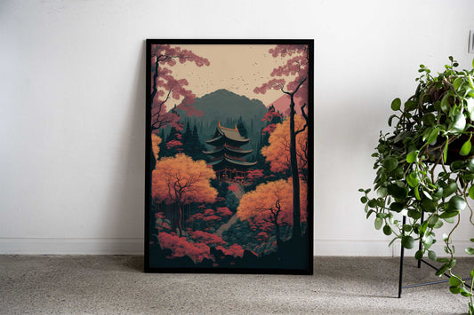 Japanese Autumn Asian Style Poster | Wall Art for Home & Office | High-Quality Print - High-Quality Visual Display