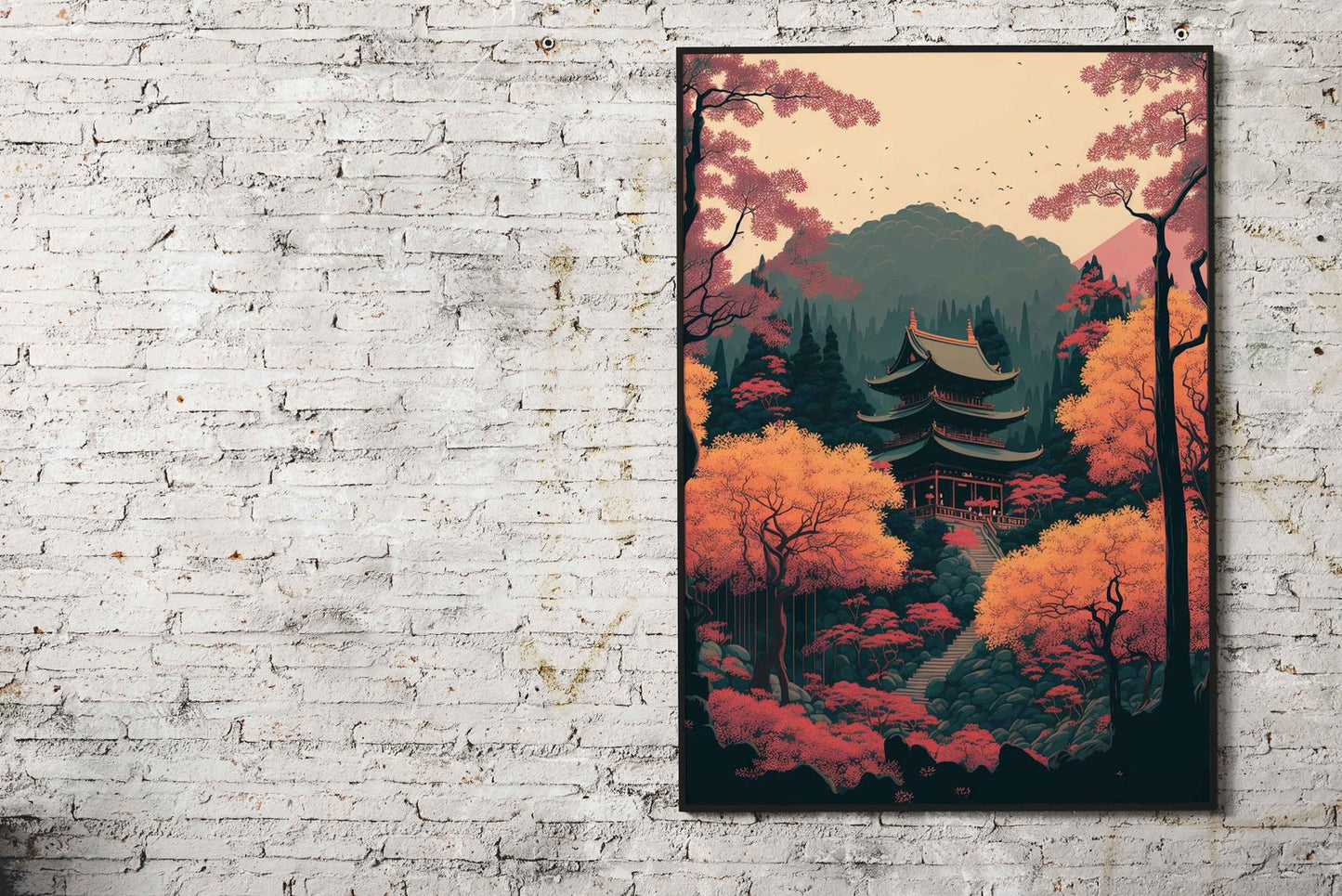 Japanese Autumn Asian Style Poster | Wall Art for Home & Office | High-Quality Print