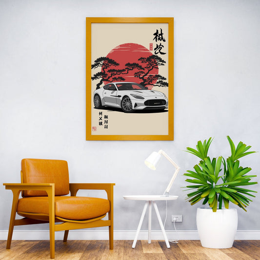 Japanese Car Asian Style Poster | Wall Art for Home & Office | High-Quality Print - High-Quality Visual Display