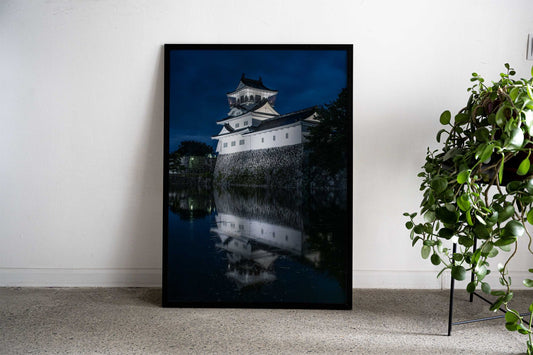 Japanese Castle Reflection Asian Style Poster | Wall Art for Home & Office | High-Quality Print - High-Quality Visual Display