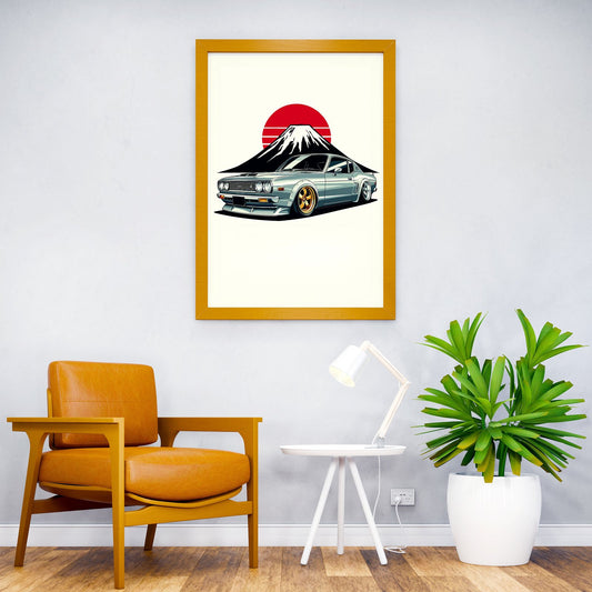 Japanese Classic Car Asian Style Poster | Wall Art for Home & Office | High-Quality Print - High-Quality Visual Display