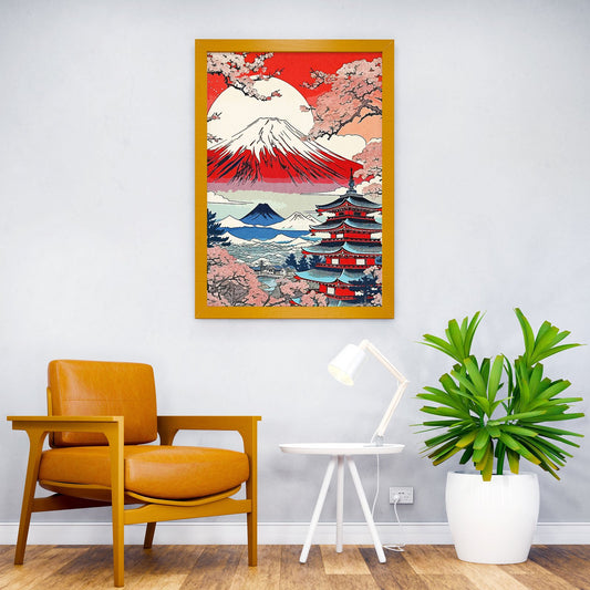 Japanese Colorful Vintage Asian Style Poster | Wall Art for Home & Office | High-Quality Print - High-Quality Visual Display