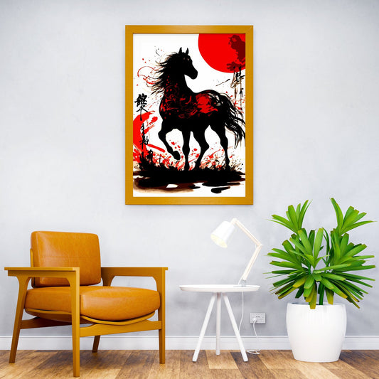 Japanese Dark House Asian Style Poster | Wall Art for Home & Office | High-Quality Print - High-Quality Visual Display