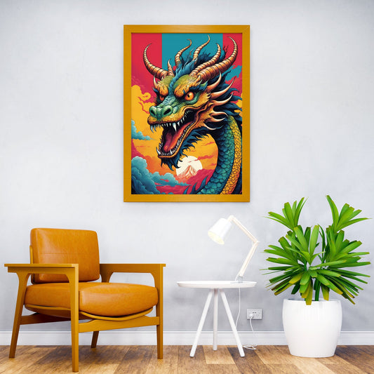 Japanese Dragon 1 Asian Style Poster | Wall Art for Home & Office | High-Quality Print - High-Quality Visual Display