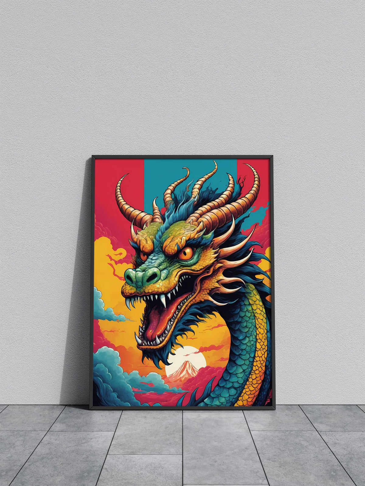 Japanese Dragon 1 Asian Style Poster | Wall Art for Home & Office | High-Quality Print - High-Quality Visual Display