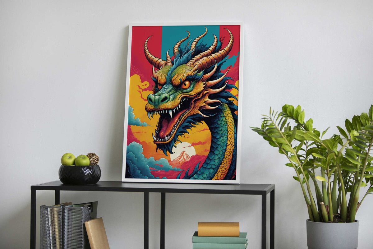 Japanese Dragon 1 Asian Style Poster | Wall Art for Home & Office | High-Quality Print - High-Quality Visual Display