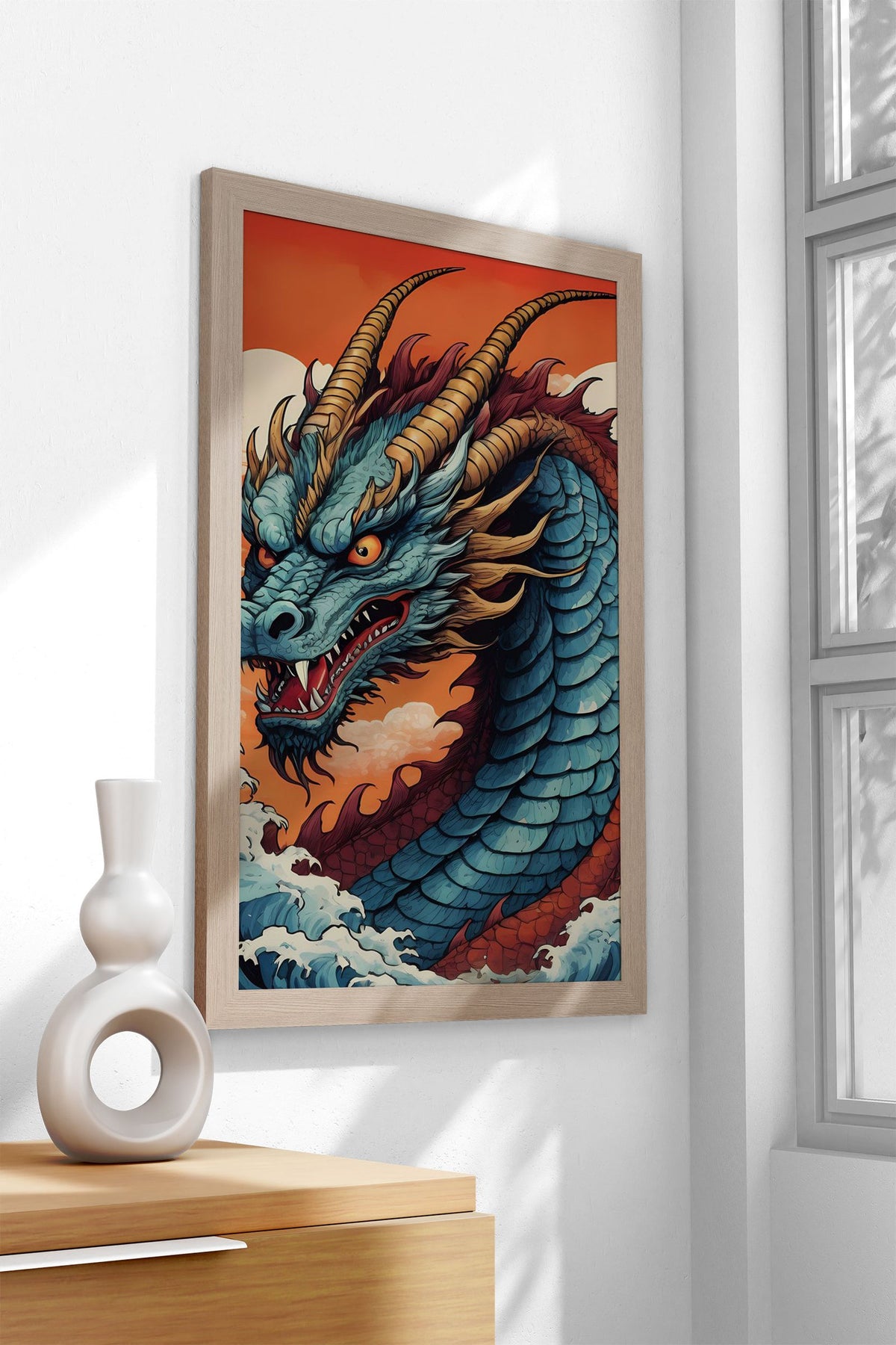 Japanese Dragon 2 Asian Style Poster | Wall Art for Home & Office | High-Quality Print - High-Quality Visual Display