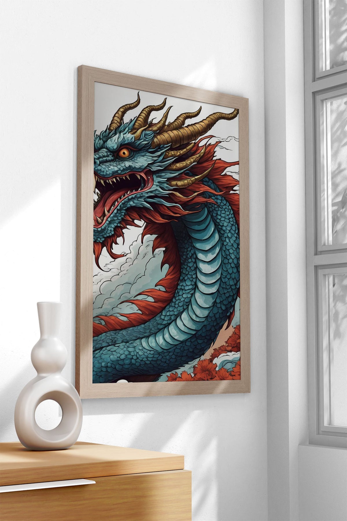 Japanese Dragon 3 Asian Style Poster | Wall Art for Home & Office | High-Quality Print - High-Quality Visual Display