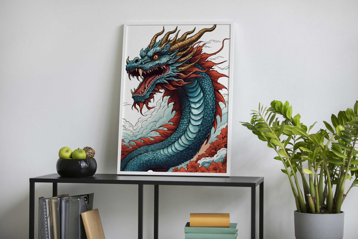 Japanese Dragon 3 Asian Style Poster | Wall Art for Home & Office | High-Quality Print - High-Quality Visual Display