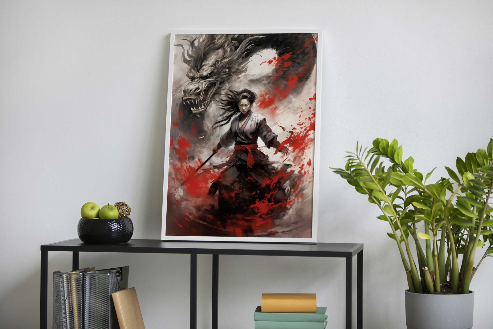 Japanese Dragon Samurai Asian Style Poster | Wall Art for Home & Office | High-Quality Print - High-Quality Visual Display