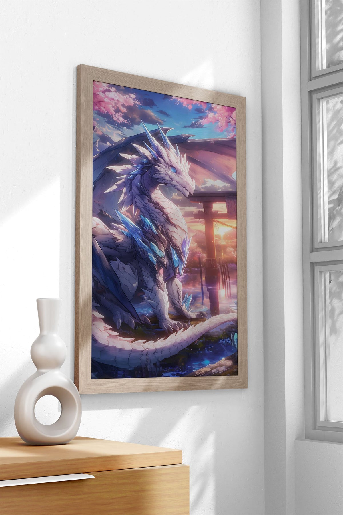 Japanese Dragon Torii Asian Style Poster | Wall Art for Home & Office | High-Quality Print - High-Quality Visual Display