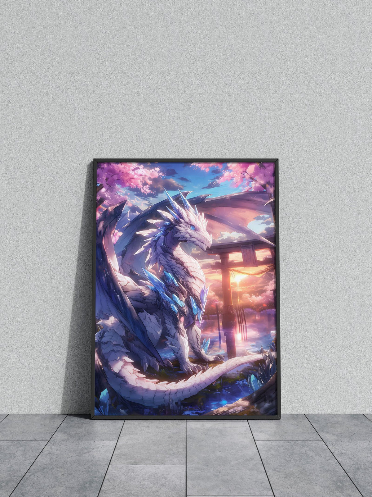 Japanese Dragon Torii Asian Style Poster | Wall Art for Home & Office | High-Quality Print - High-Quality Visual Display
