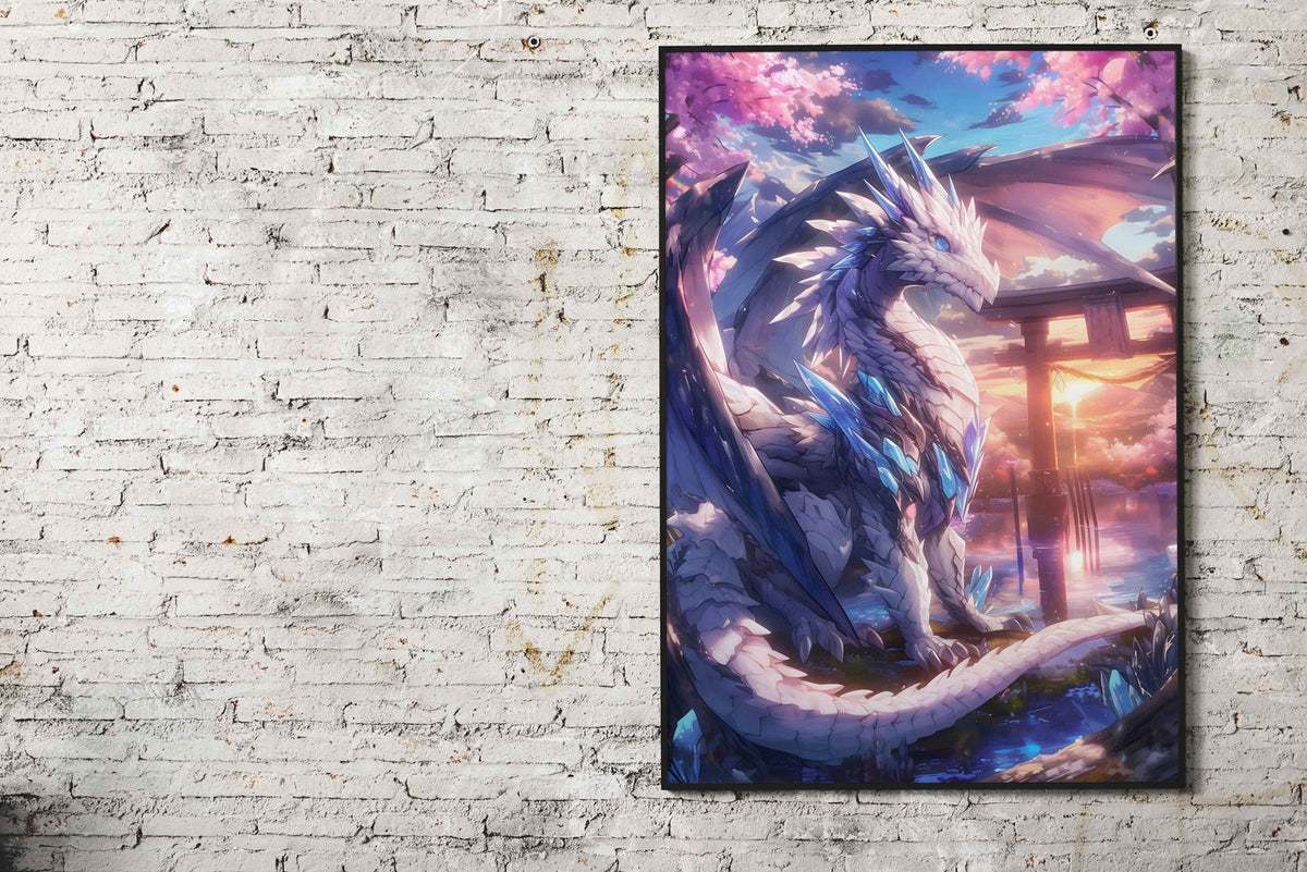 Japanese Dragon Torii Asian Style Poster | Wall Art for Home & Office | High-Quality Print - High-Quality Visual Display