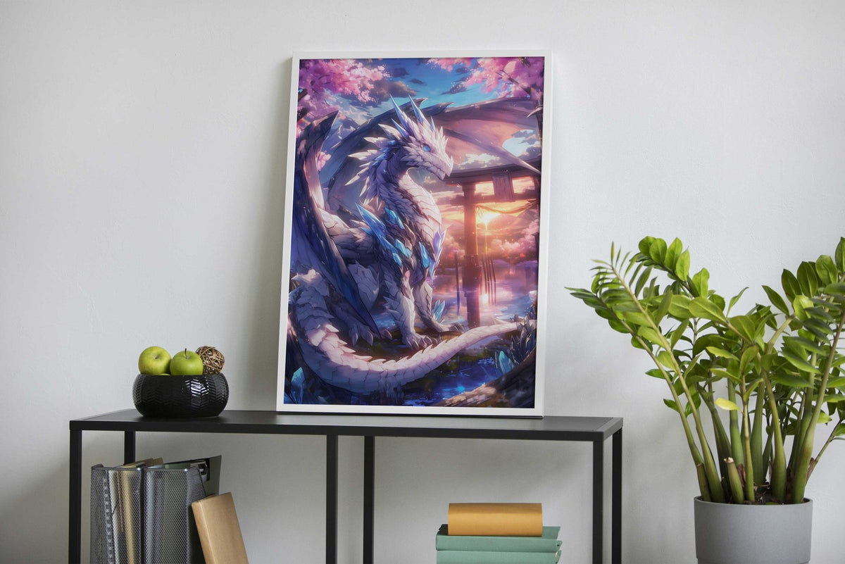 Japanese Dragon Torii Asian Style Poster | Wall Art for Home & Office | High-Quality Print - High-Quality Visual Display