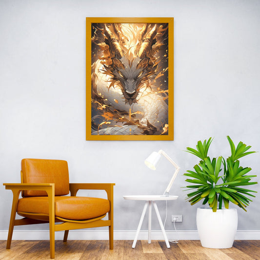 Japanese Dragon Universe Asian Style Poster | Wall Art for Home & Office | High-Quality Print - High-Quality Visual Display