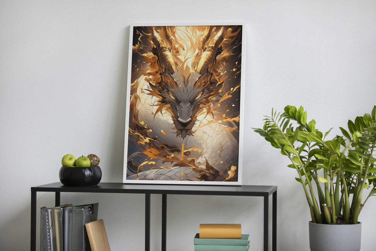 Japanese Dragon Universe Asian Style Poster | Wall Art for Home & Office | High-Quality Print - High-Quality Visual Display