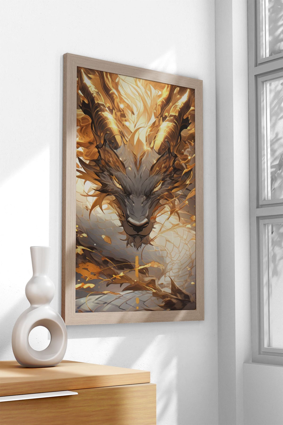 Japanese Dragon Universe Asian Style Poster | Wall Art for Home & Office | High-Quality Print - High-Quality Visual Display