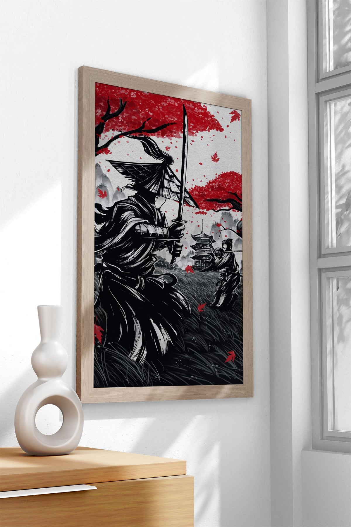 Japanese Duel Ink Wash Asian Style Poster | Wall Art for Home & Office | High-Quality Print - High-Quality Visual Display