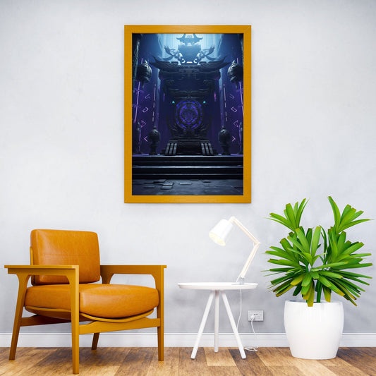 Japanese Fantasy Temple Asian Style Poster | Wall Art for Home & Office | High-Quality Print - High-Quality Visual Display
