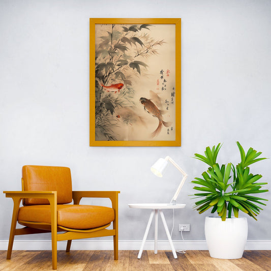 Japanese Fish 4 Asian Style Poster | Wall Art for Home & Office | High-Quality Print - High-Quality Visual Display