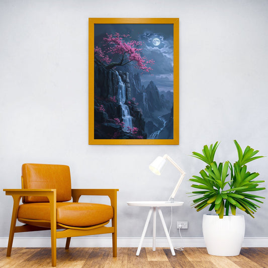 Japanese Floral Landscape Asian Style Poster | Wall Art for Home & Office | High-Quality Print - High-Quality Visual Display
