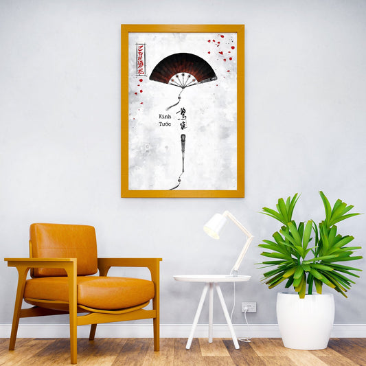 Japanese Folding Fan Art Asian Style Poster | Wall Art for Home & Office | High-Quality Print - High-Quality Visual Display