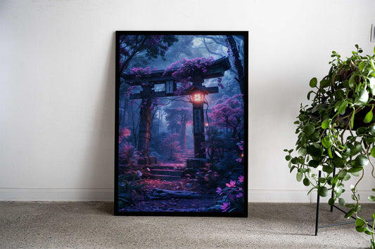 Japanese Forest Torii Gate Asian Style Poster | Wall Art for Home & Office | High-Quality Print - High-Quality Visual Display