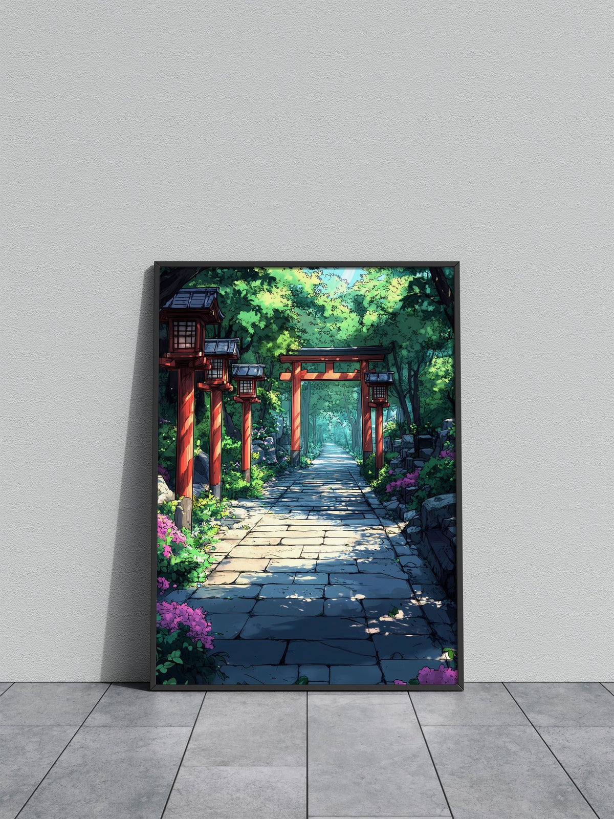 Japanese Garden Path Asian Style Poster | Wall Art for Home & Office | High-Quality Print - High-Quality Visual Display
