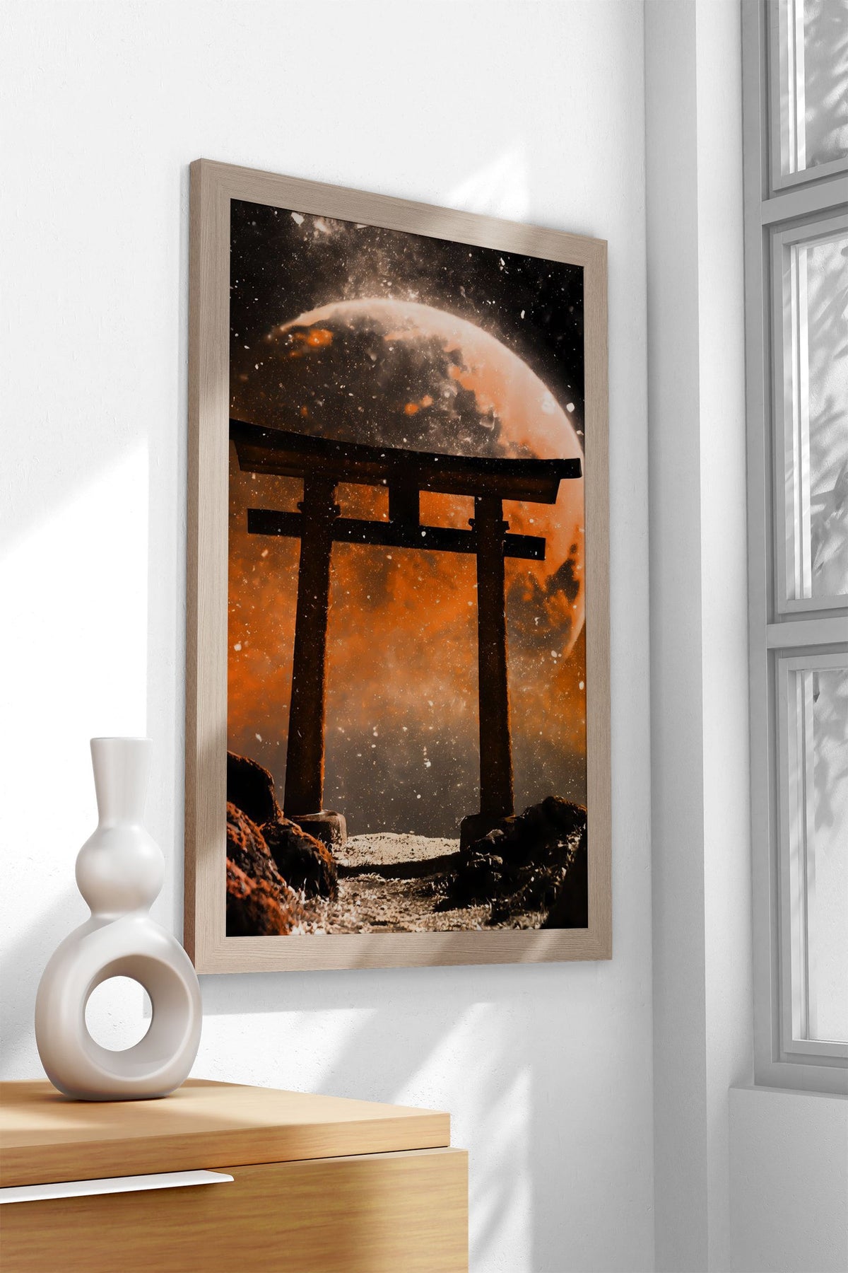 Japanese Gate in space Asian Style Poster | Wall Art for Home & Office | High-Quality Print - High-Quality Visual Display