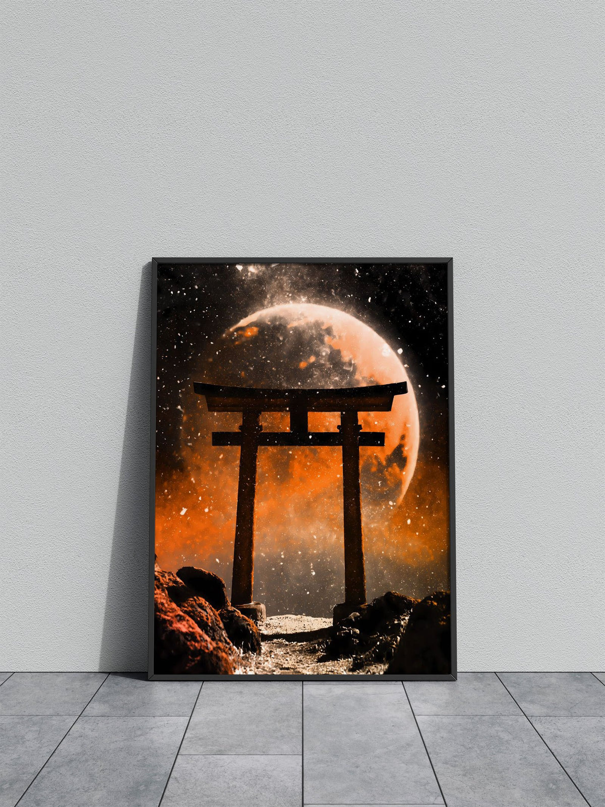 Japanese Gate in space Asian Style Poster | Wall Art for Home & Office | High-Quality Print - High-Quality Visual Display