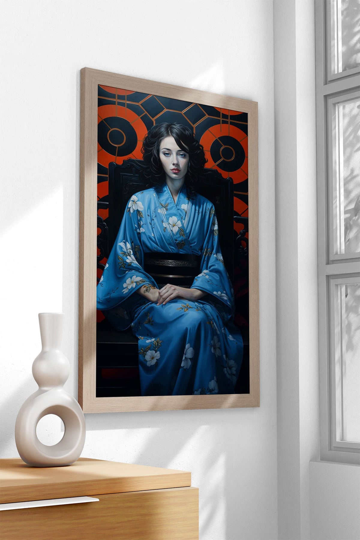 Japanese Geisha Portrait Asian Style Poster | Wall Art for Home & Office | High-Quality Print - High-Quality Visual Display