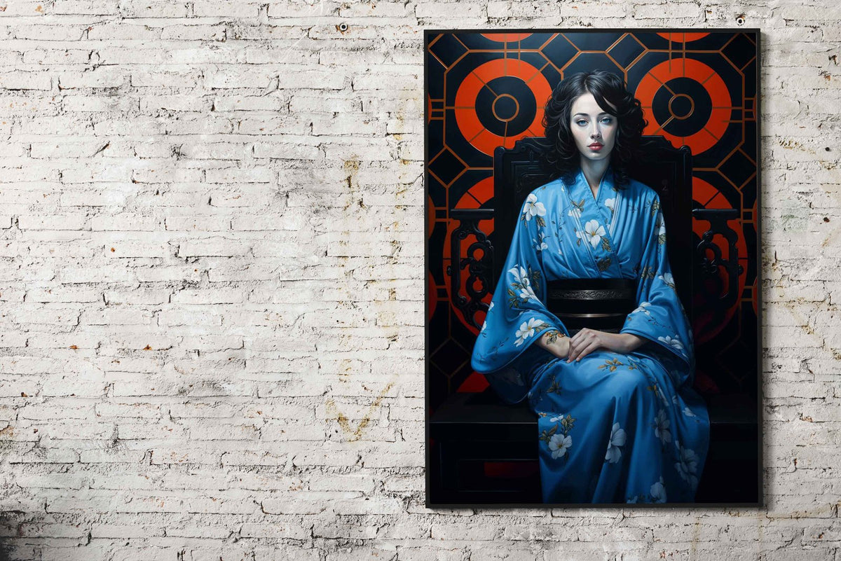Japanese Geisha Portrait Asian Style Poster | Wall Art for Home & Office | High-Quality Print - High-Quality Visual Display
