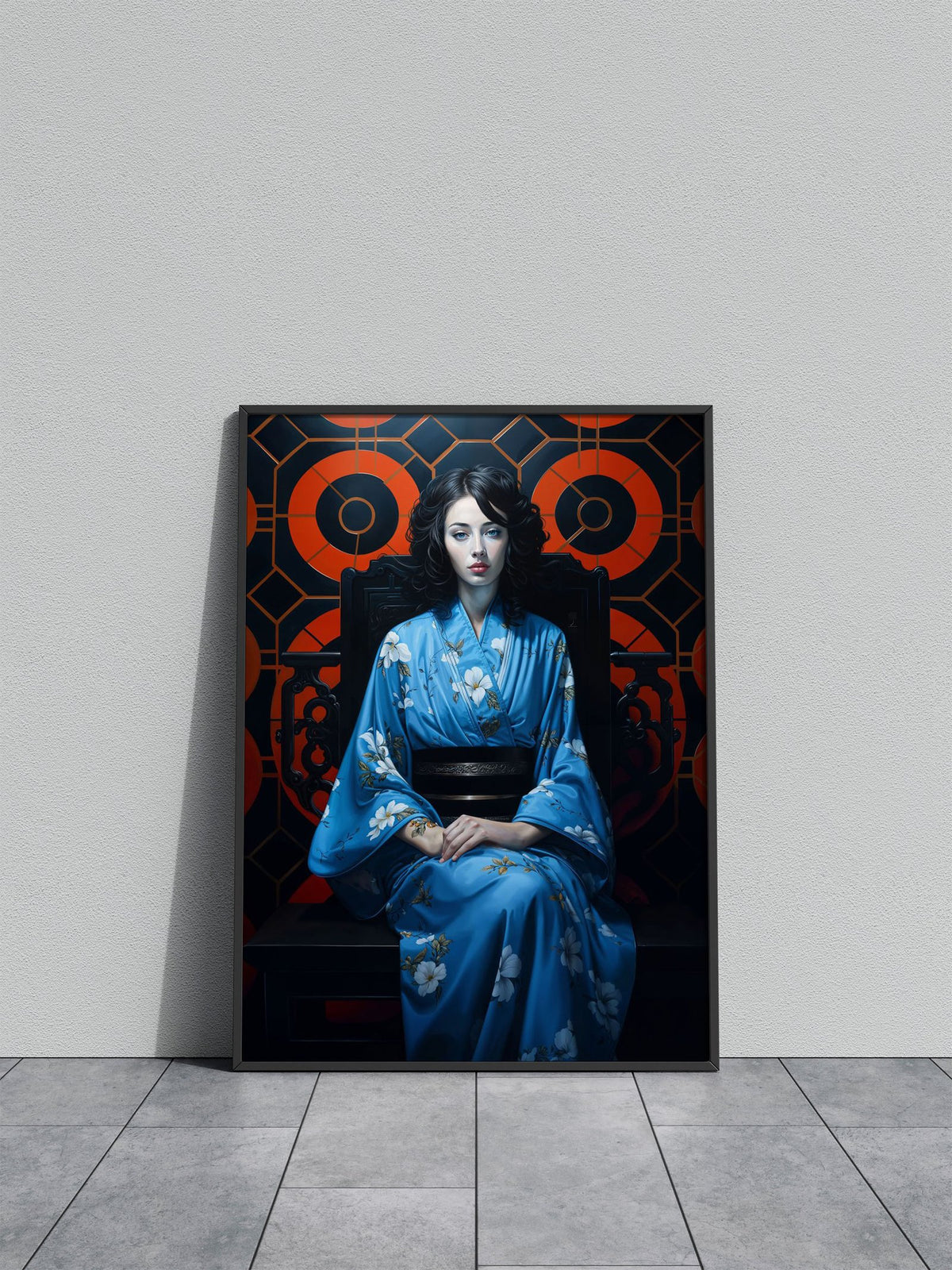 Japanese Geisha Portrait Asian Style Poster | Wall Art for Home & Office | High-Quality Print - High-Quality Visual Display