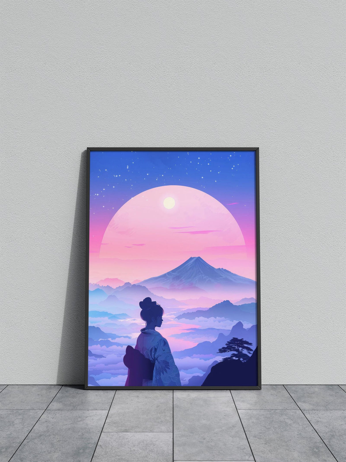 Japanese Geisha Retro Asian Style Poster | Wall Art for Home & Office | High-Quality Print - High-Quality Visual Display