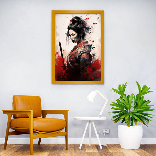 Japanese Geisha Samurai Asian Style Poster | Wall Art for Home & Office | High-Quality Print - High-Quality Visual Display