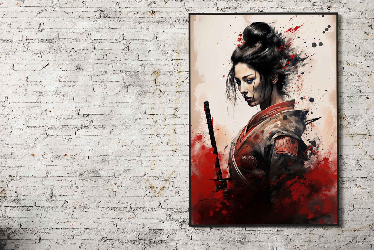 Japanese Geisha Samurai Asian Style Poster | Wall Art for Home & Office | High-Quality Print - High-Quality Visual Display