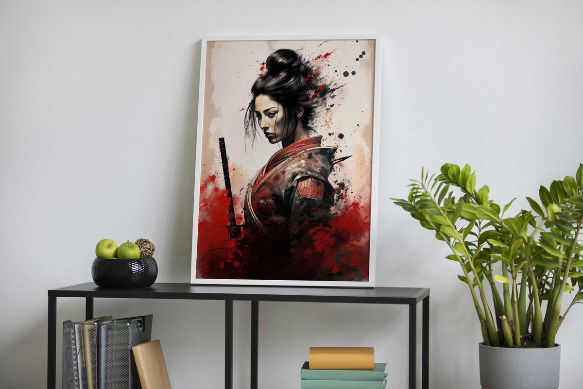 Japanese Geisha Samurai Asian Style Poster | Wall Art for Home & Office | High-Quality Print - High-Quality Visual Display