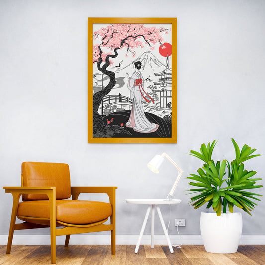 Japanese Girl Asian Asian Style Poster | Wall Art for Home & Office | High-Quality Print - High-Quality Visual Display