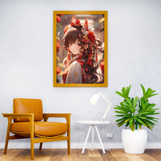 Japanese Girl Asian Style Poster | Wall Art for Home & Office | High-Quality Print - High-Quality Visual Display