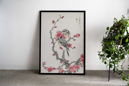 Japanese Great Tit Asian Style Poster | Wall Art for Home & Office | High-Quality Print - High-Quality Visual Display