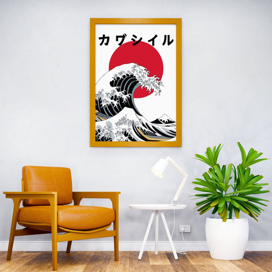 Japanese Great Wave Asian Style Poster | Wall Art for Home & Office | High-Quality Print - High-Quality Visual Display