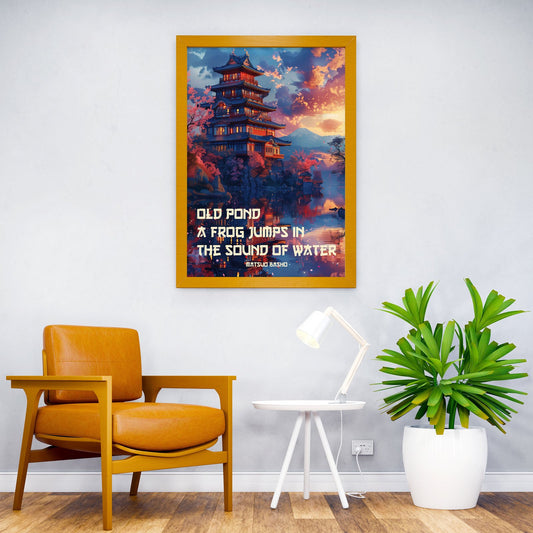 Japanese Haiku Wall Art Asian Style Poster | Wall Art for Home & Office | High-Quality Print - High-Quality Visual Display