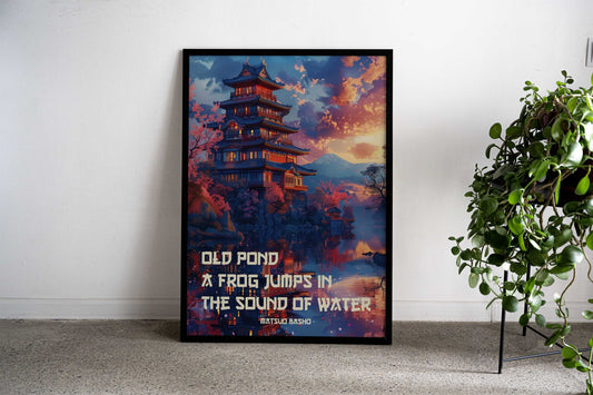 Japanese Haiku Wall Art Asian Style Poster | Wall Art for Home & Office | High-Quality Print - High-Quality Visual Display