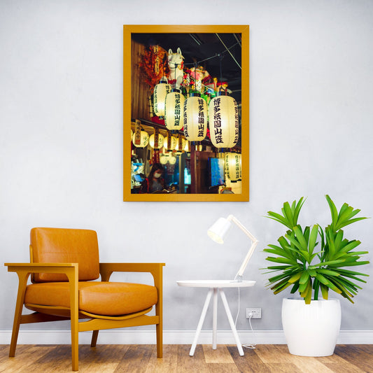 Japanese Hanging Lanterns Asian Style Poster | Wall Art for Home & Office | High-Quality Print - High-Quality Visual Display