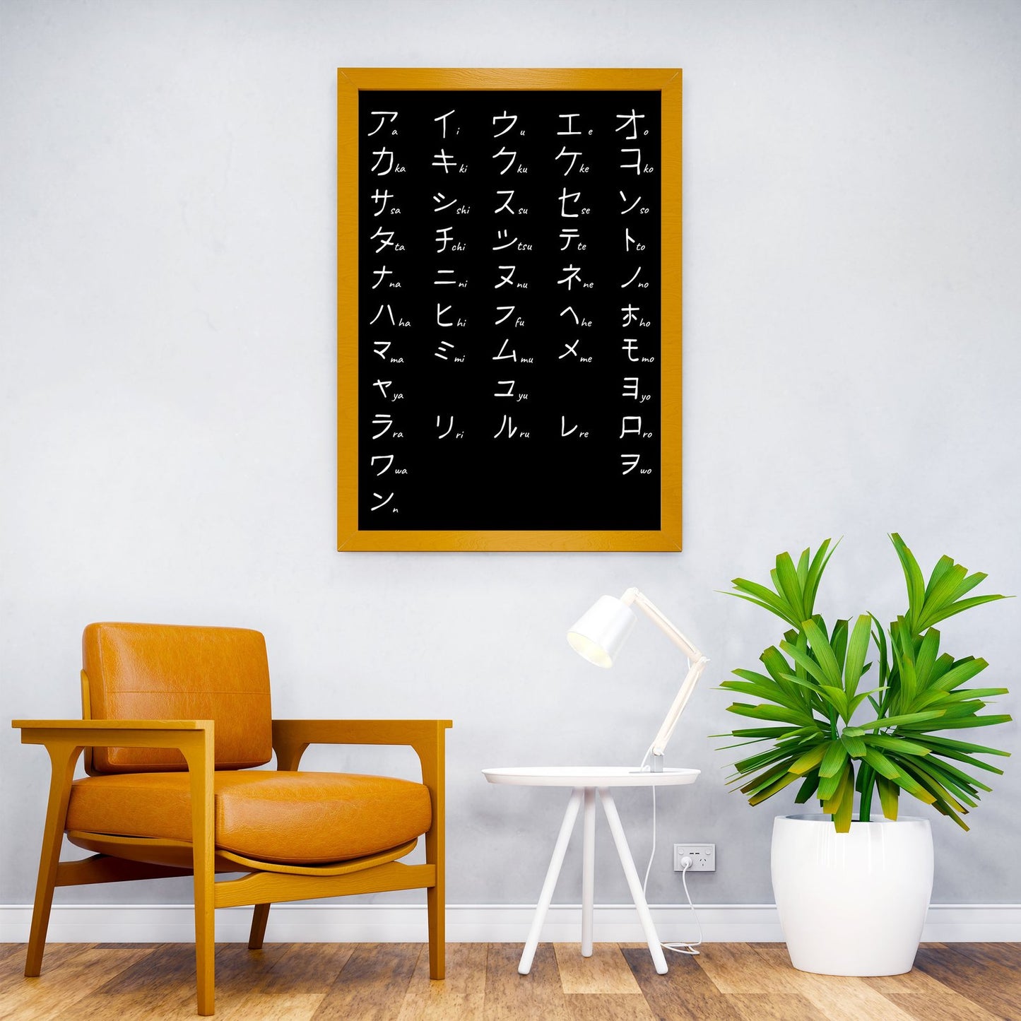 Japanese Katakana Chart Asian Style Poster | Wall Art for Home & Office | High-Quality Print