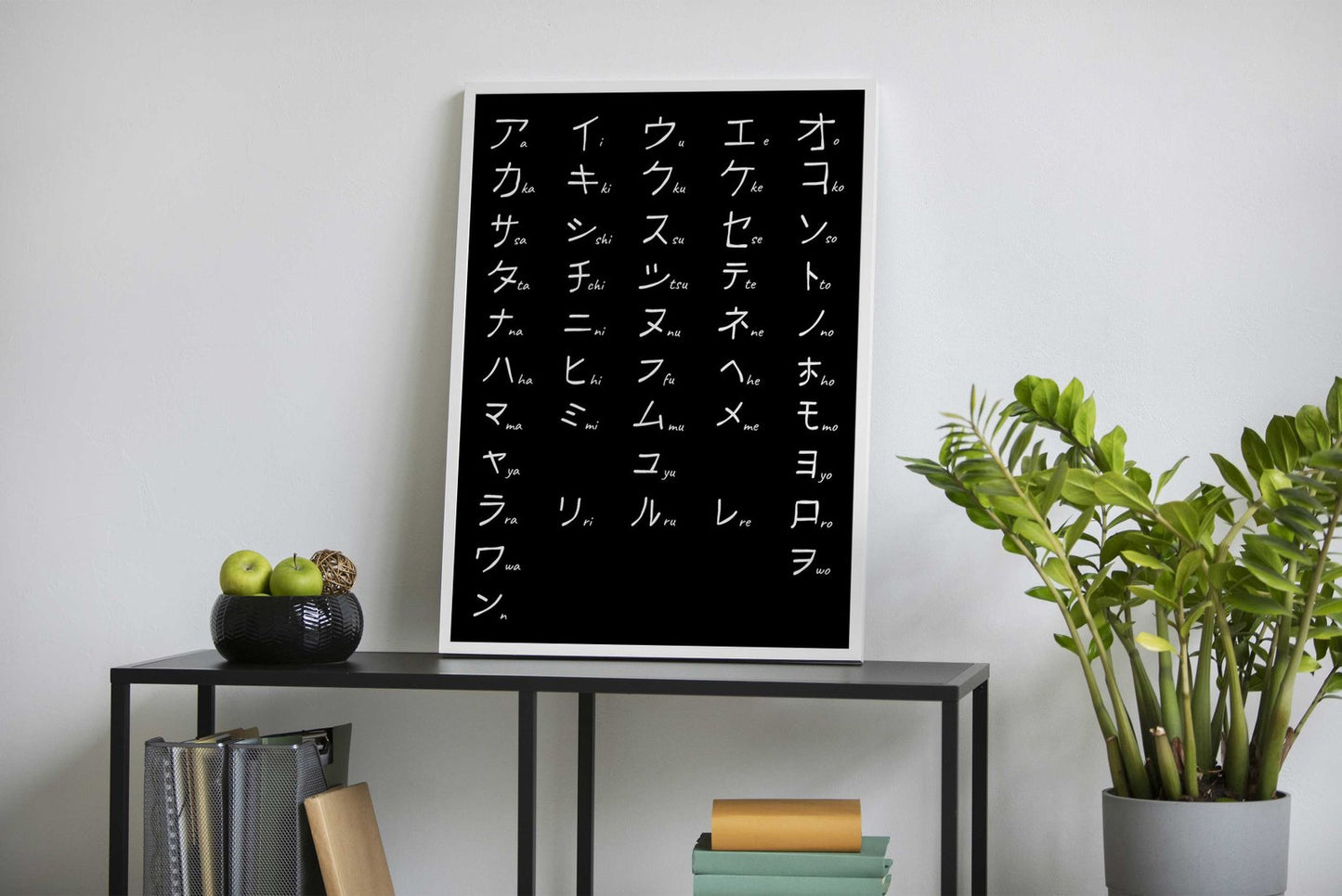 Japanese Katakana Chart Asian Style Poster | Wall Art for Home & Office | High-Quality Print