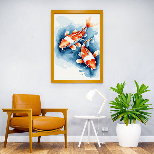 Japanese Koi Fish 5 Asian Style Poster | Wall Art for Home & Office | High-Quality Print - High-Quality Visual Display