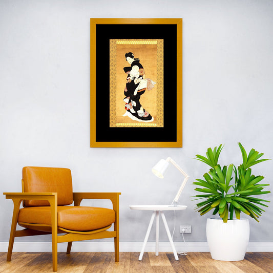 Japanese Lady in a Frame Asian Style Poster | Wall Art for Home & Office | High-Quality Print - High-Quality Visual Display